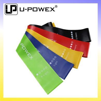 Набір латексних фітнес-резинок U-Powex (5 шт.)