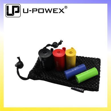 5 шт. латексних фітнес-резинок U-Powex скручені на мішечку для зберігання