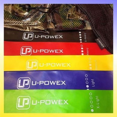 Набір латексних фітнес-резинок U-Powex