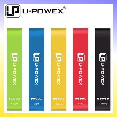 5 szt. lateksowych gum fitness U-Powex